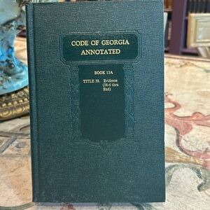 Code of Georgia Annotated.Book 13A